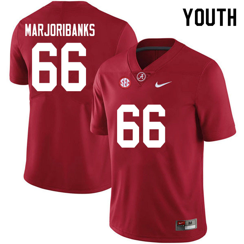 Alabama Crimson Tide Youth Alec Marjoribanks #66 Crimson NCAA Nike Authentic Stitched 2020 College Football Jersey KQ16S23RX